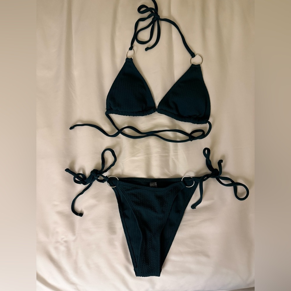 Dark green bikini set size S